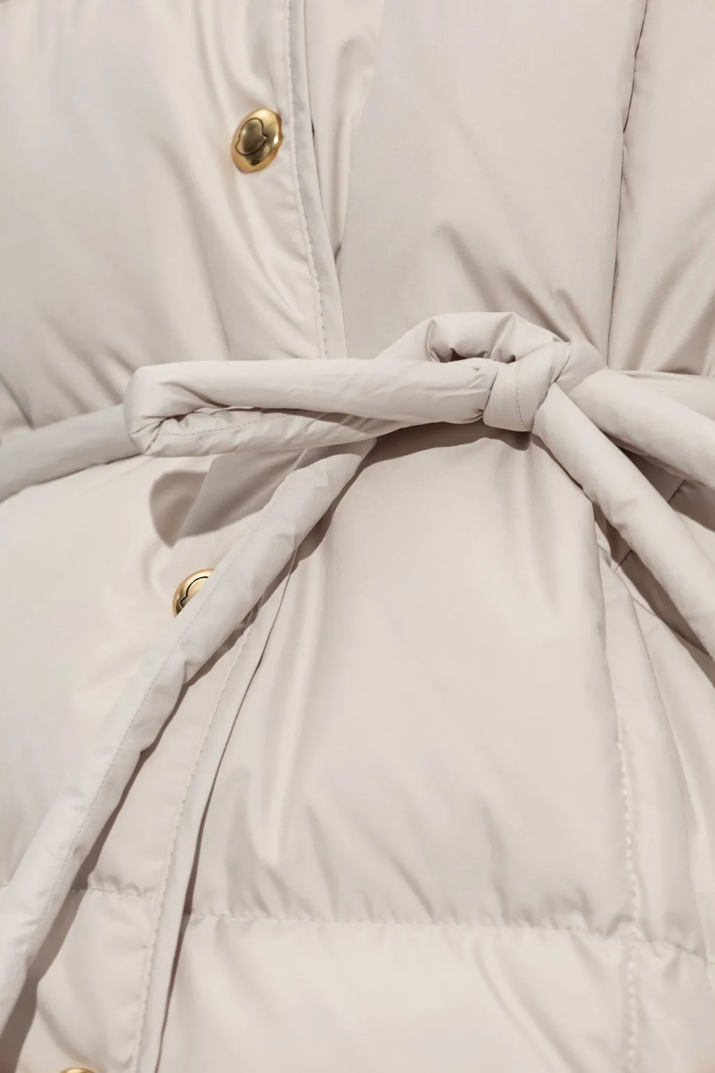 Moncler Caramagne Buttpn-Up Belted Jacket