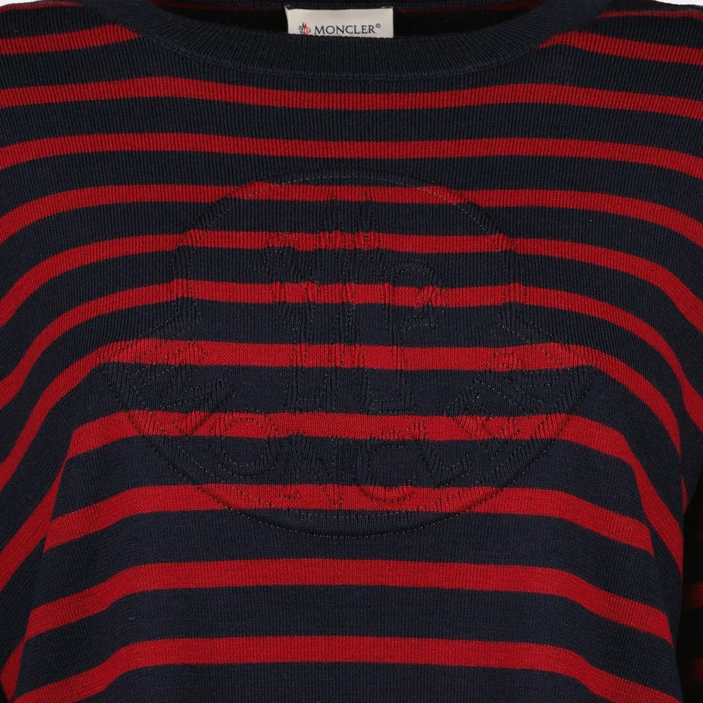 Moncler Striped Crewneck Jumper