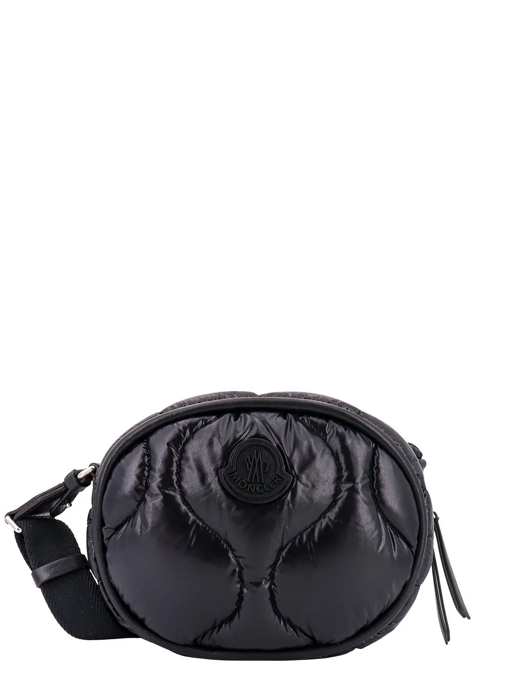 Moncler Logo Patch Zip-Up Shoulder Bag