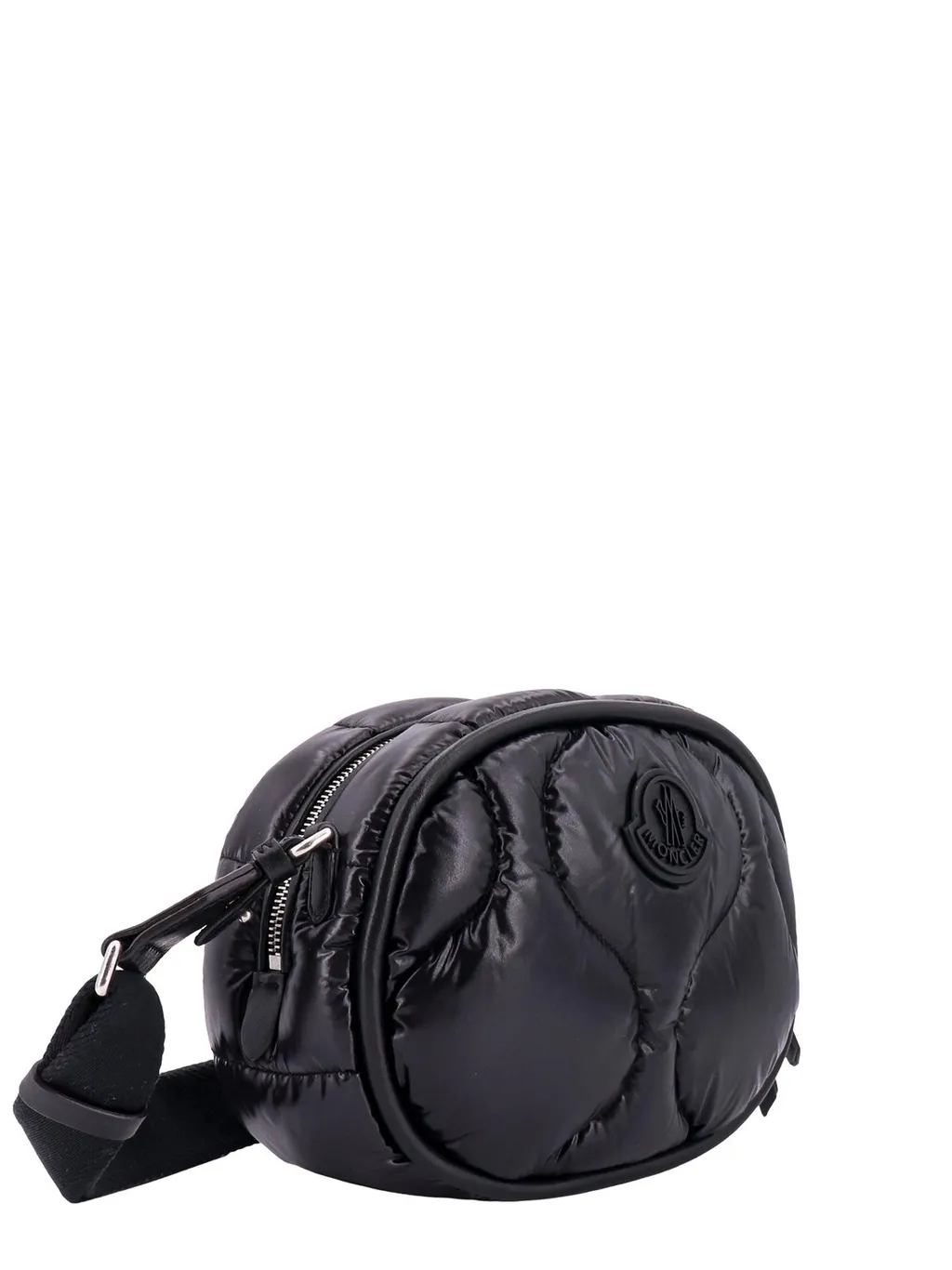 Moncler Logo Patch Zip-Up Shoulder Bag