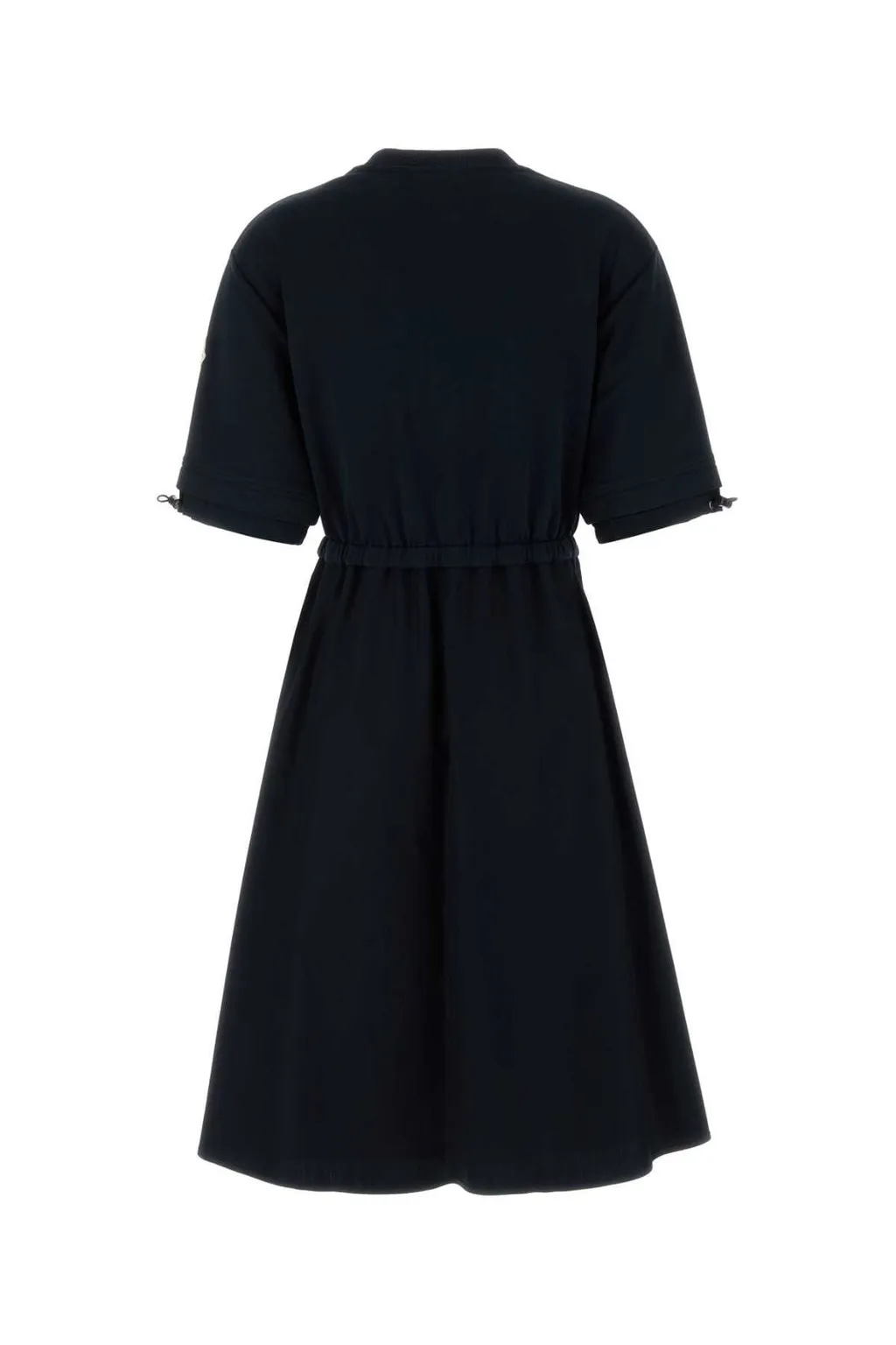 Moncler Short-Sleeved Drawstring Midi Dress