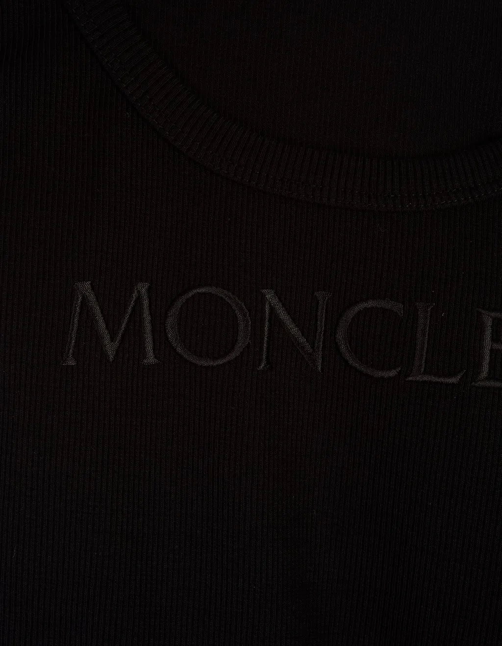 Moncler Logo Embroidered Ribbed Tank Top