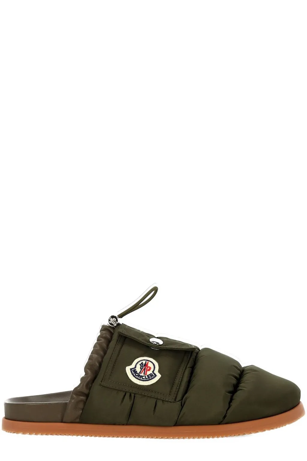 Moncler Logo Patch Padded Slippers