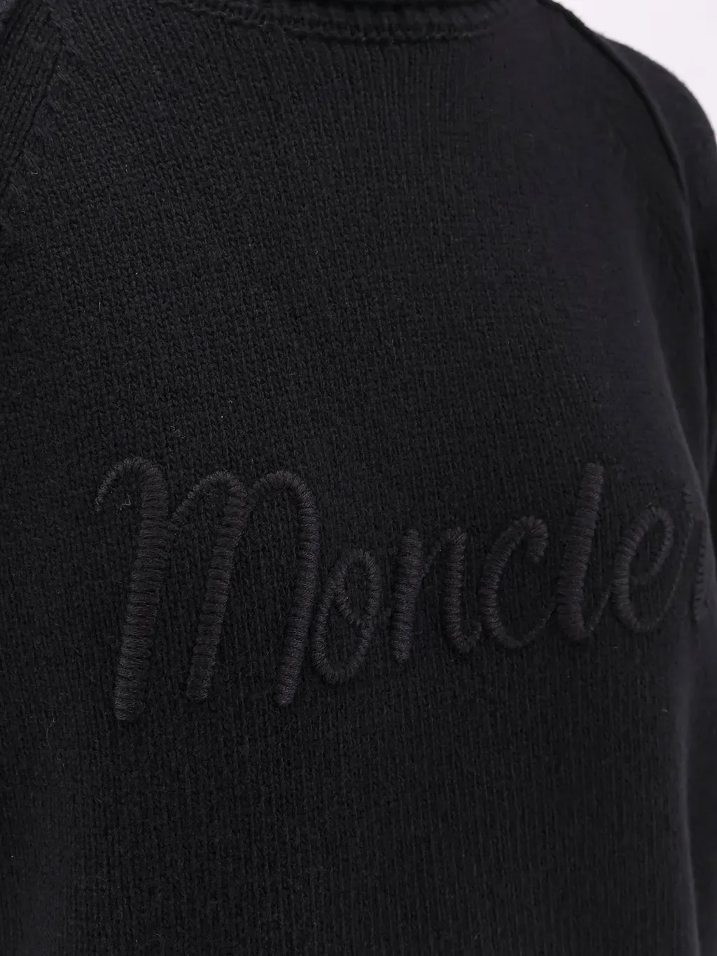 Moncler Logo Embroidered Knit Sweater