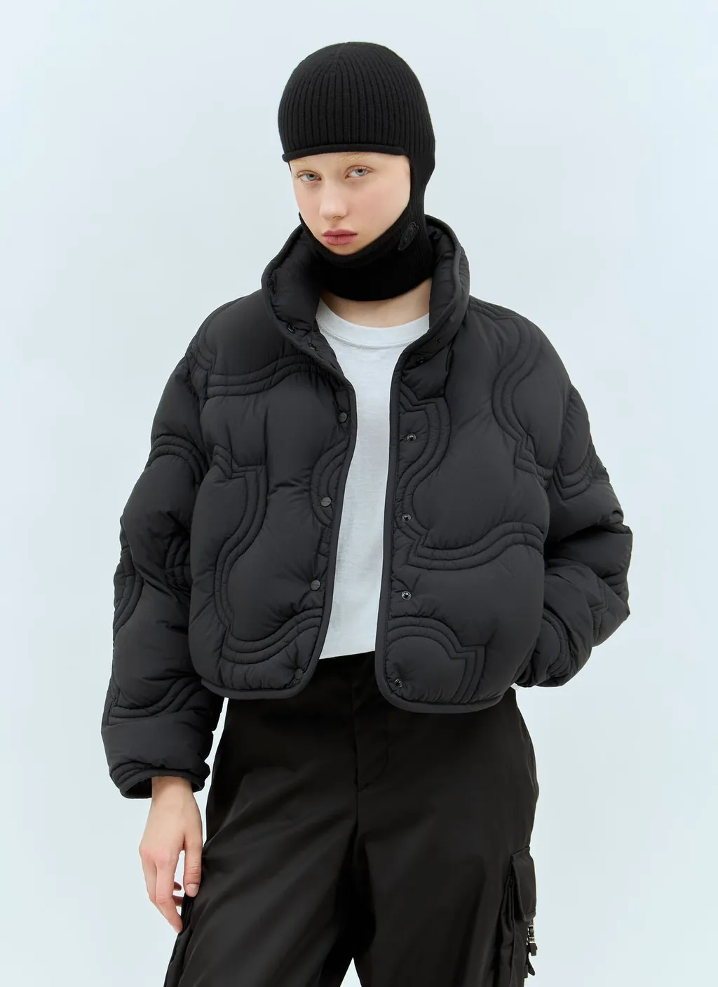 Moncler Wool-Cashmere Knit Balaclava
