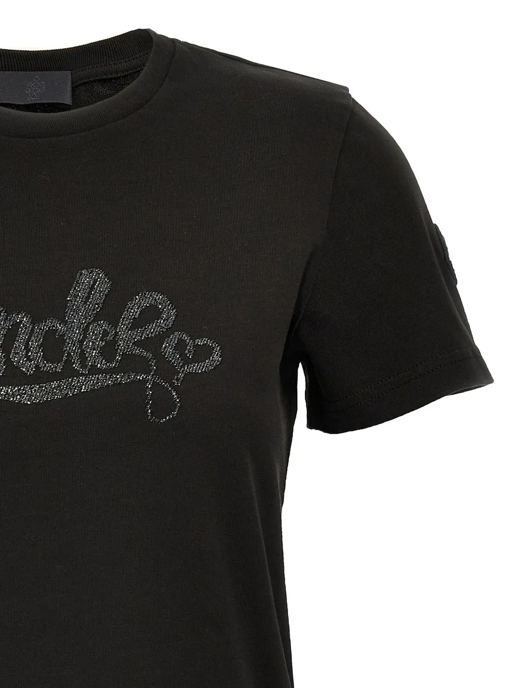 Moncler Logo Embroidered Crewneck T-Shirt