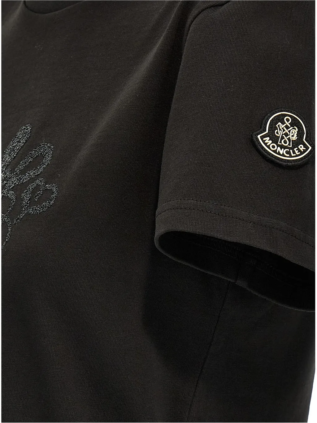 Moncler Logo Embroidered Crewneck T-Shirt