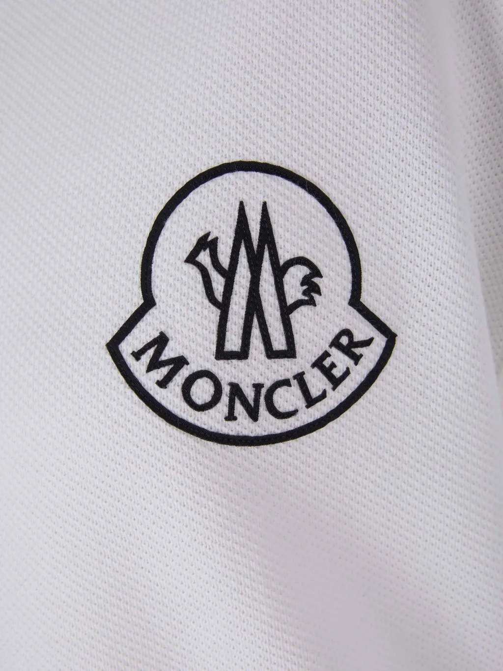 Moncler Logo Embroidered Short-Sleeved Polo Shirt