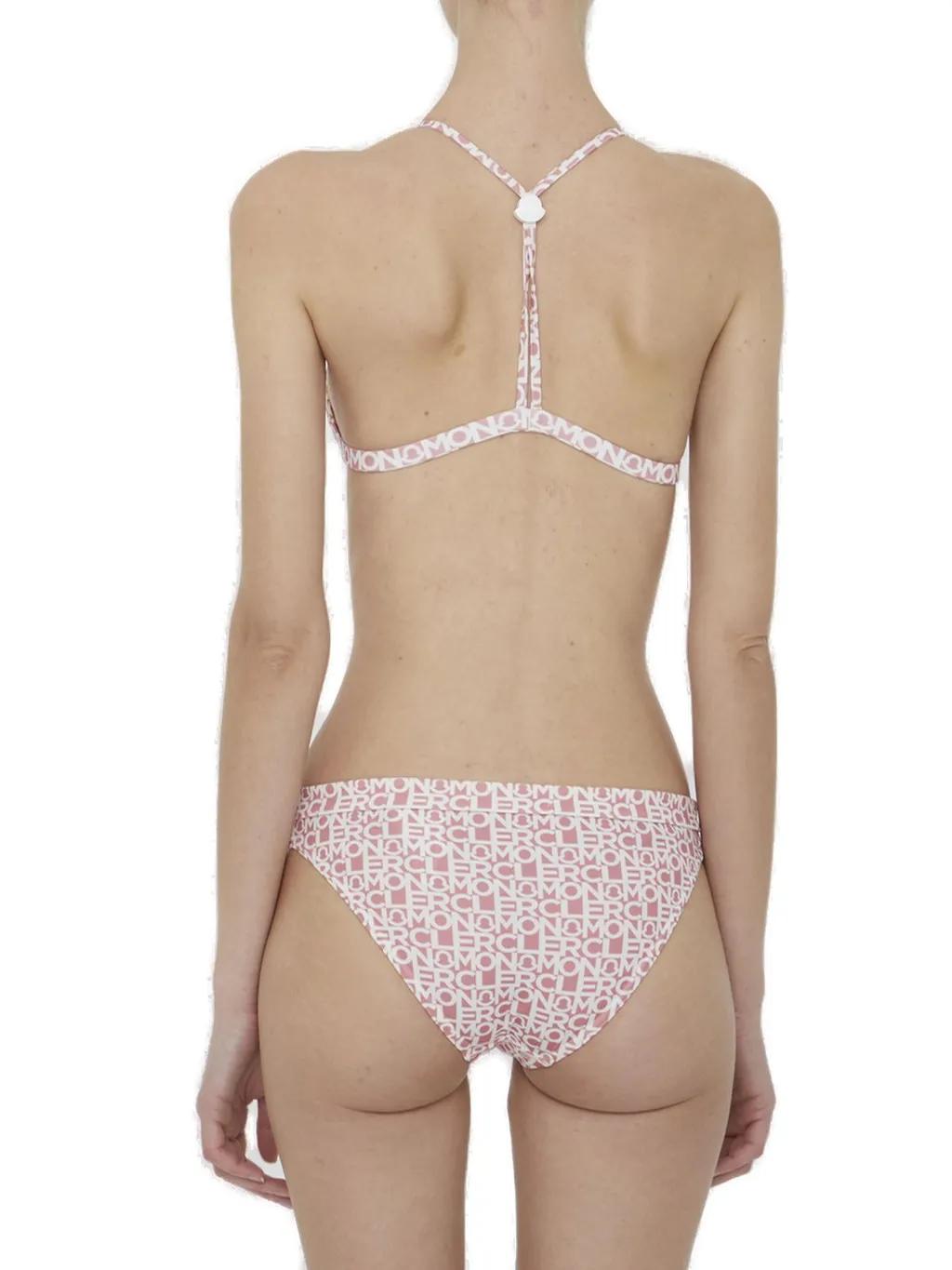 Moncler Allover Logo Printed Alose Two-Piece Bikini Set