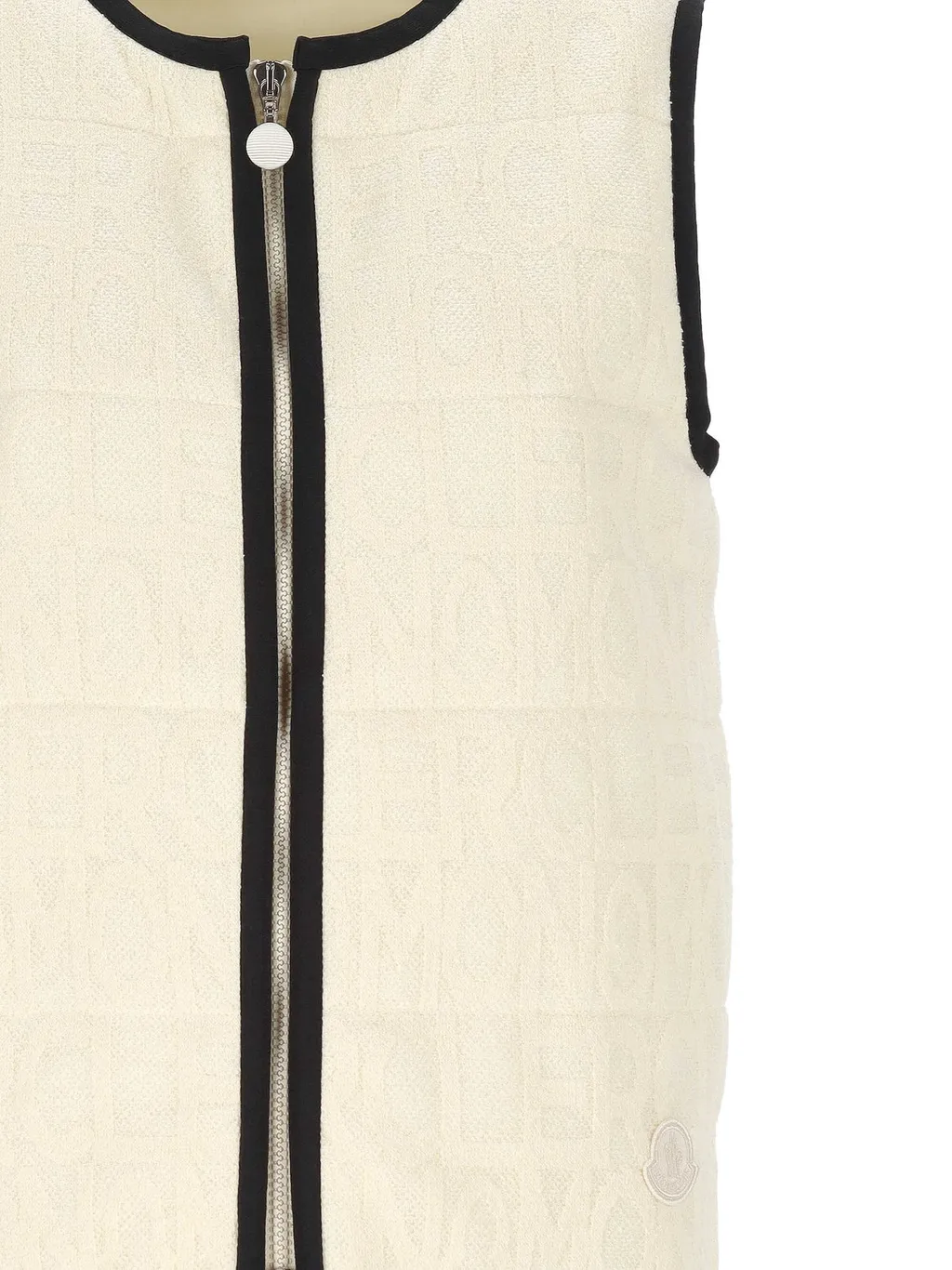 Moncler Terry Cloth Logo Jacquard Padded Gilet
