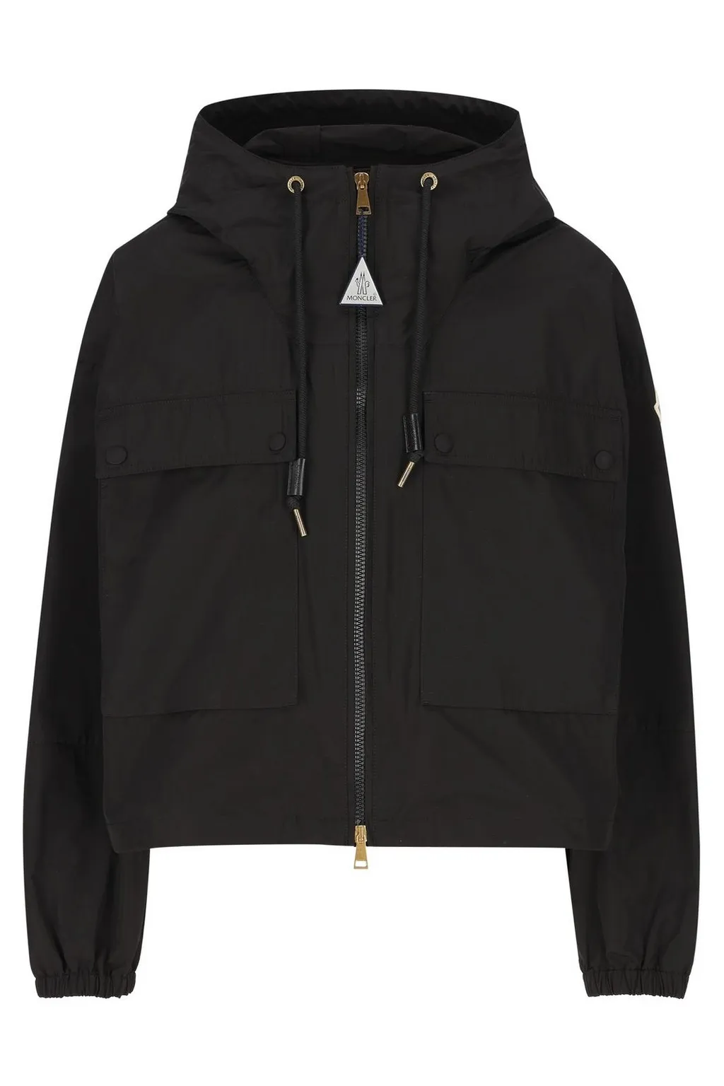 Moncler Logo Patch Zip-Up Jacket