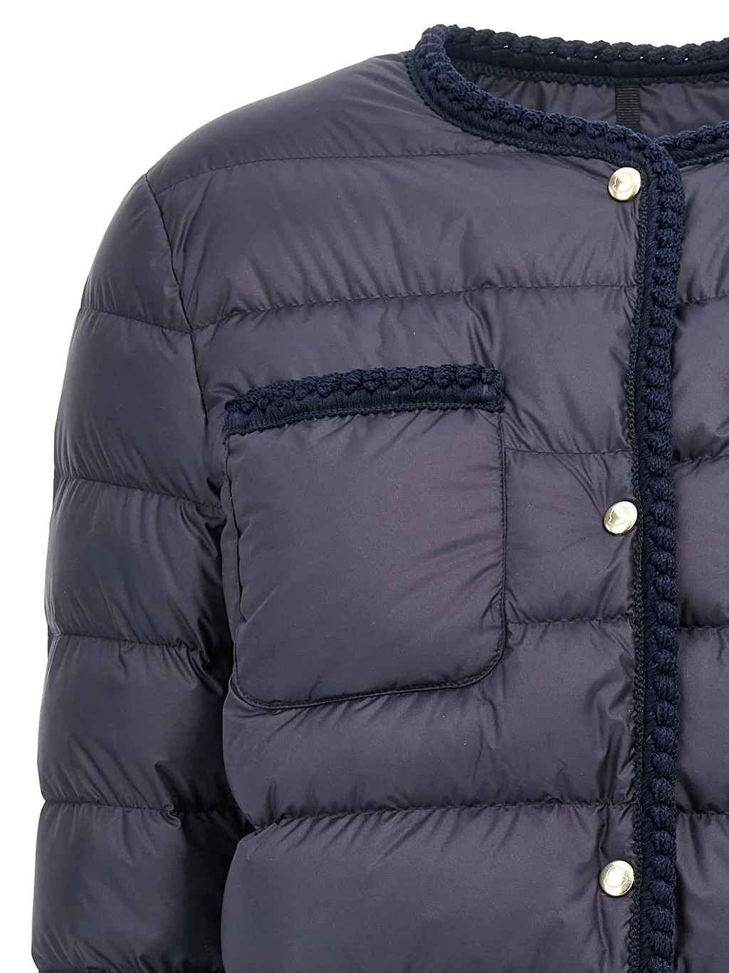 Moncler Gencay Braided Trim Short Padded Jacket
