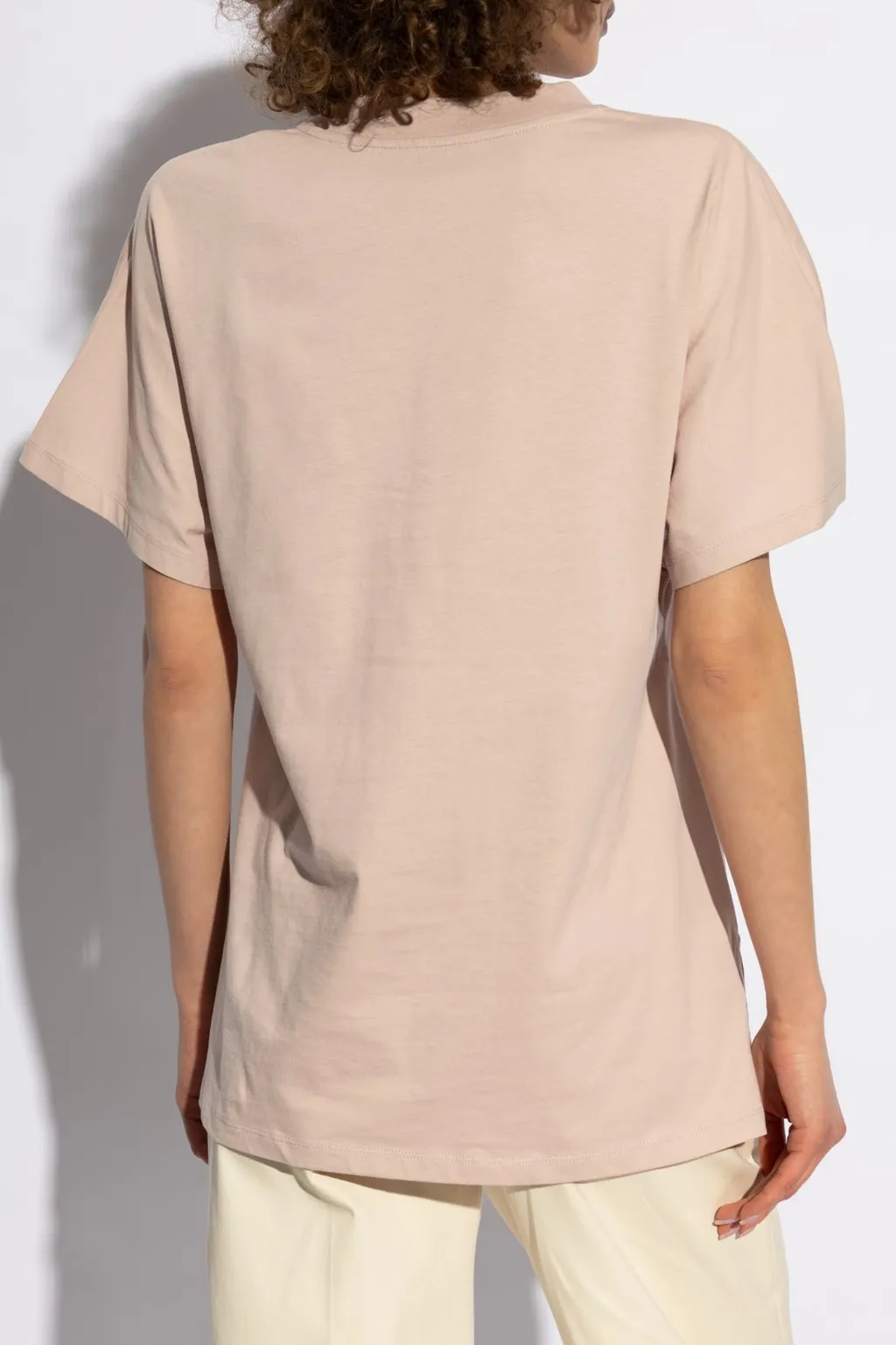 Moncler Embroidered Cursive Logo Crewneck T-Shirt