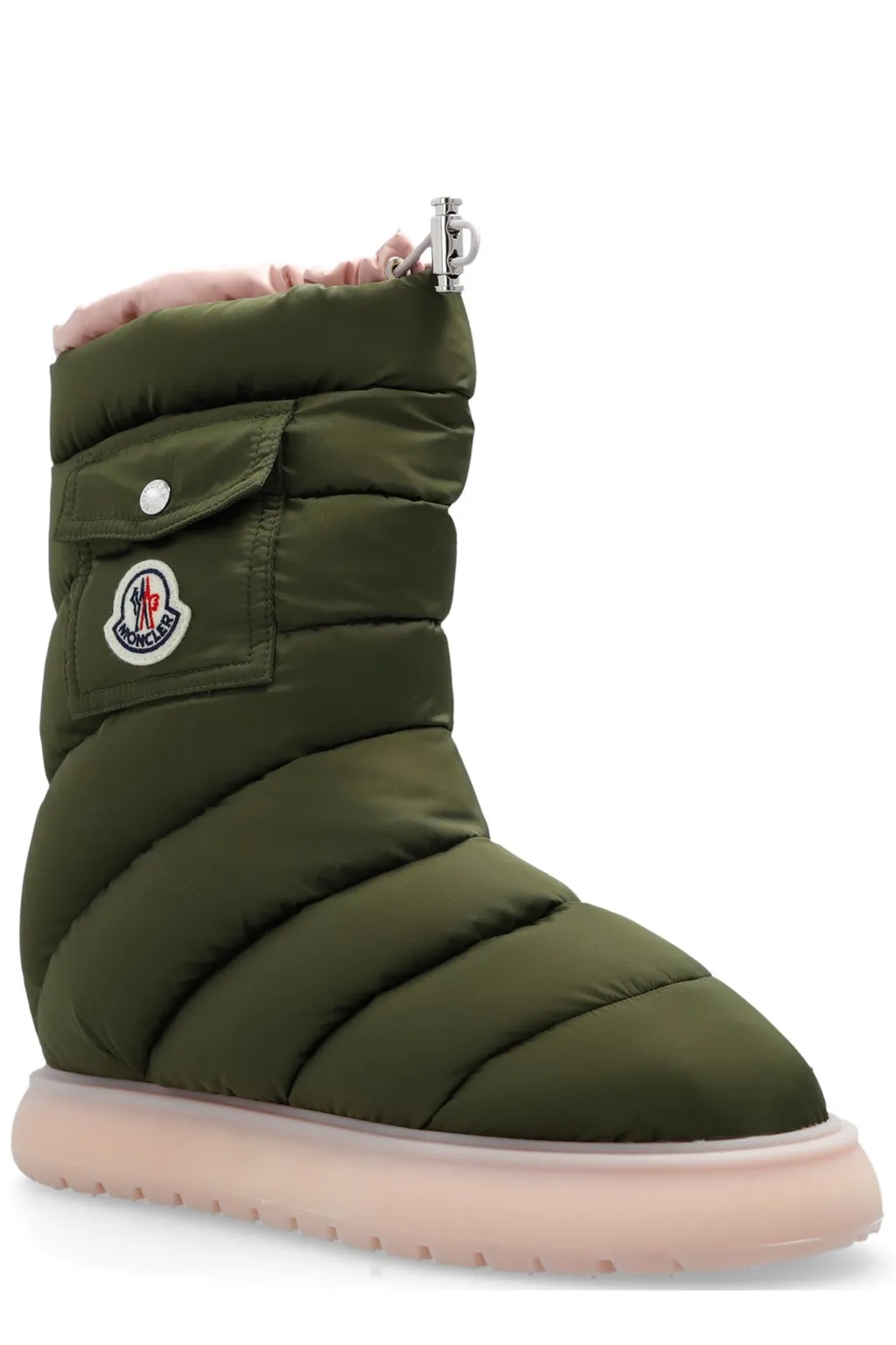 Moncler Gaia Logo Patch Padded Snow Boots