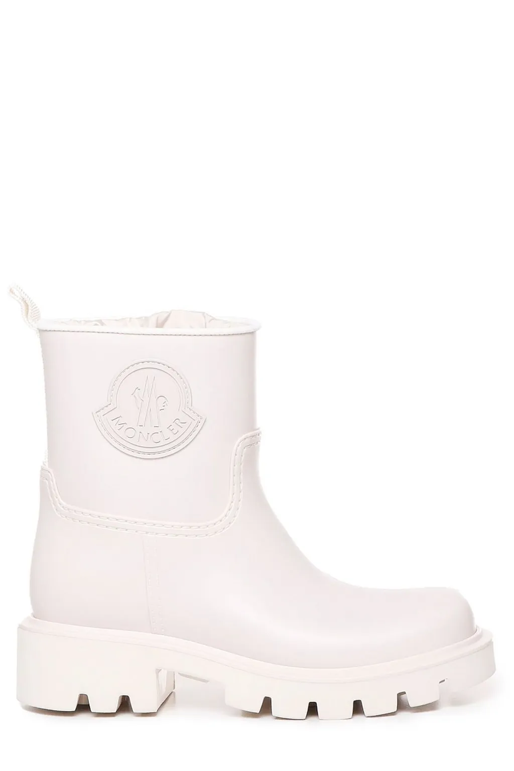 Moncler Kickstream Logo Detailed Ankle Boots