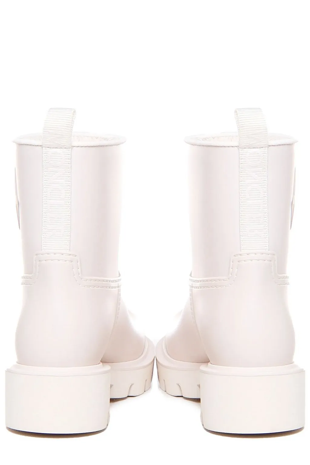 Moncler Kickstream Logo Detailed Ankle Boots