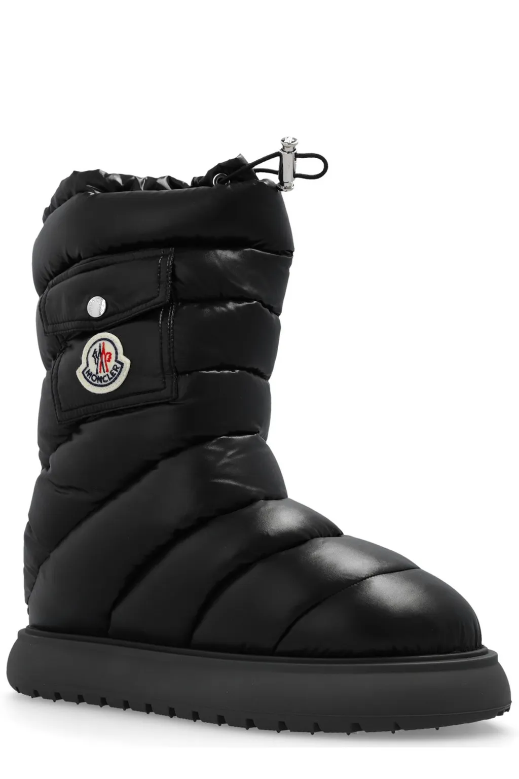 Moncler Logo Motif Patch Puffer Boots