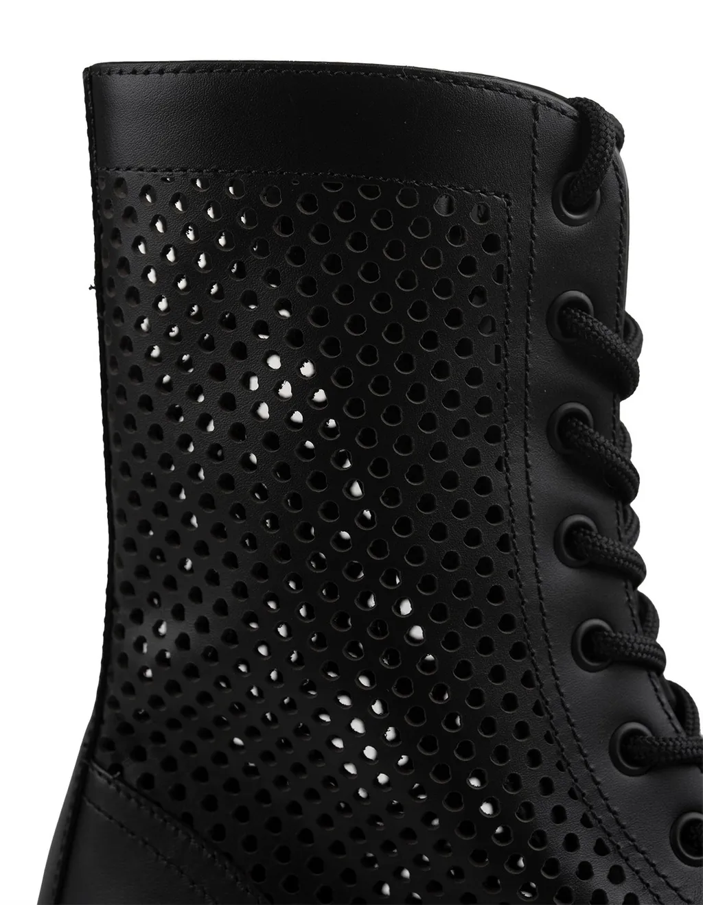 Moncler Round Toe Lace-Up Boots