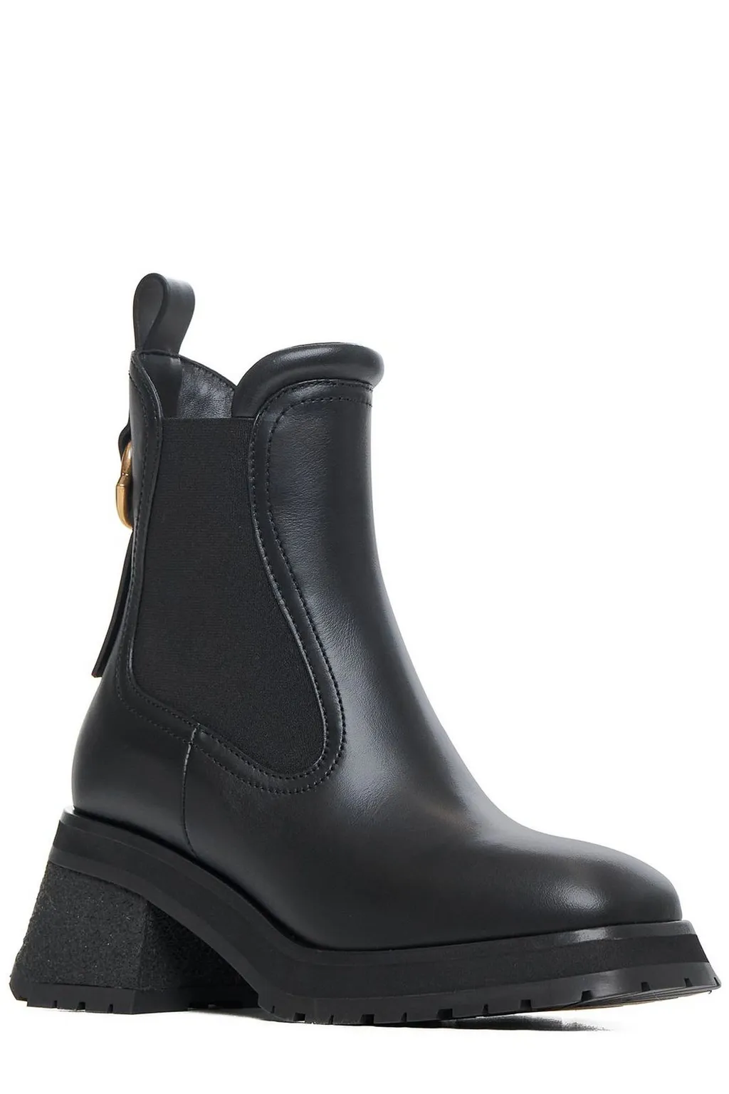 Moncler Gigi Square-Toe Chelsea Boots