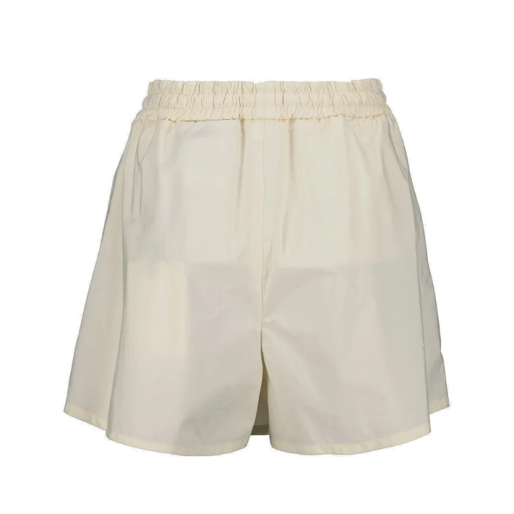 Moncler Elastic Waistband Flared Shorts