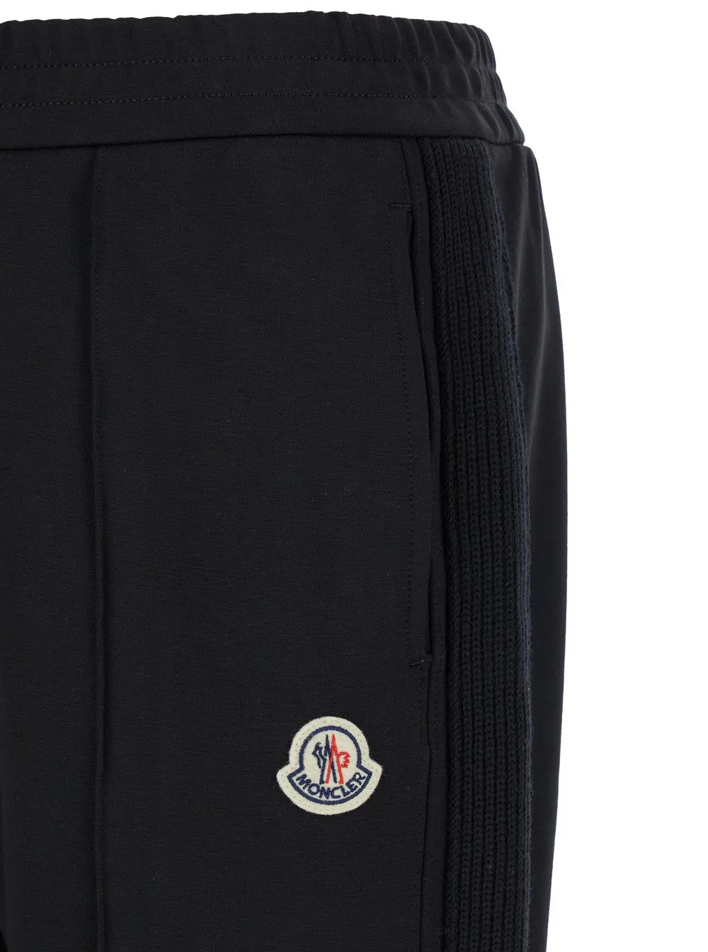 Moncler Logo Patch Straight Leg Track Pants