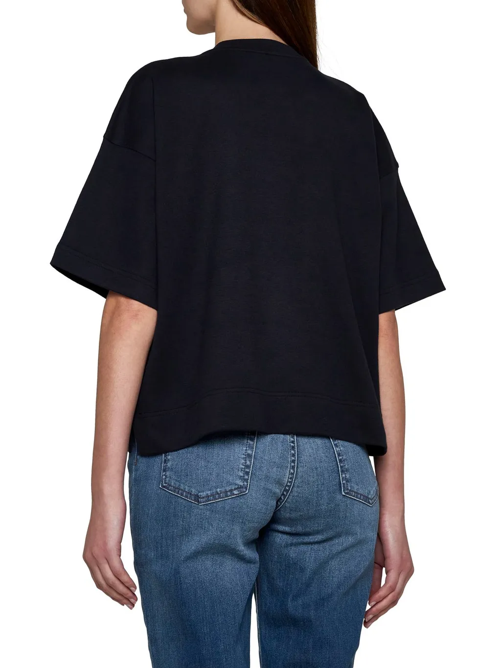 Moncler Logo Printed Cropped T-Shirt