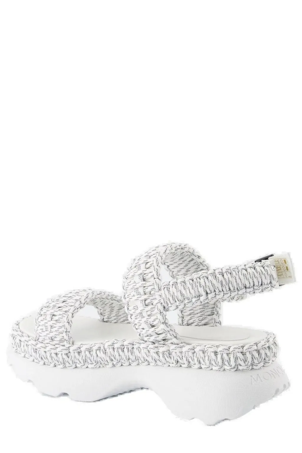Moncler Woven Strapped Buckled Sandals