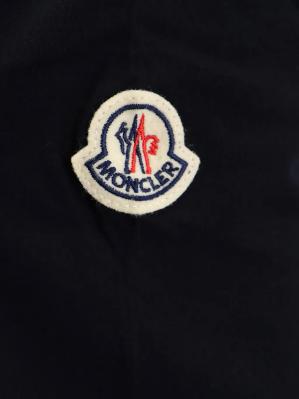 Moncler Logo Patch Cropped Polo Shirt