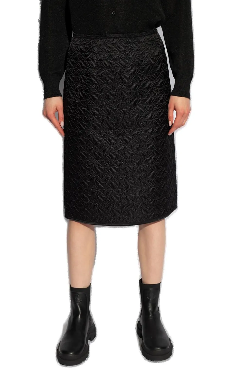 Moncler Quilted Midi Skirt