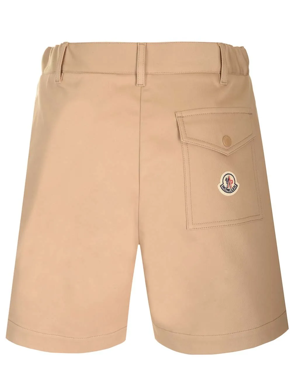 Moncler Logo Patch Pleated Shorts