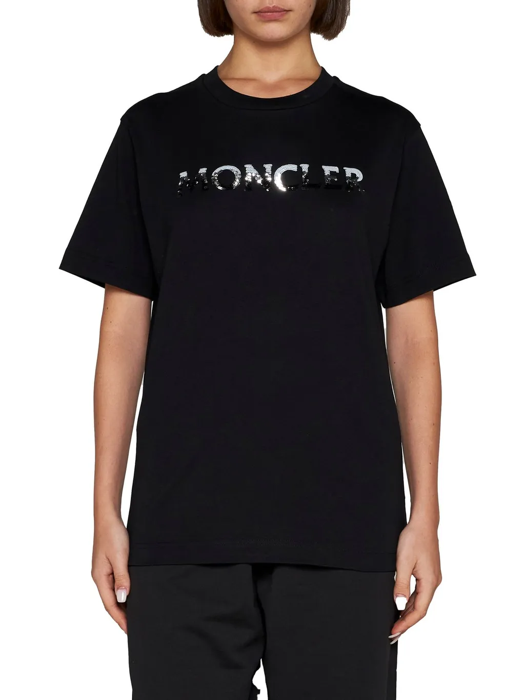 Moncler Logo Embellished Crewneck T-Shirt