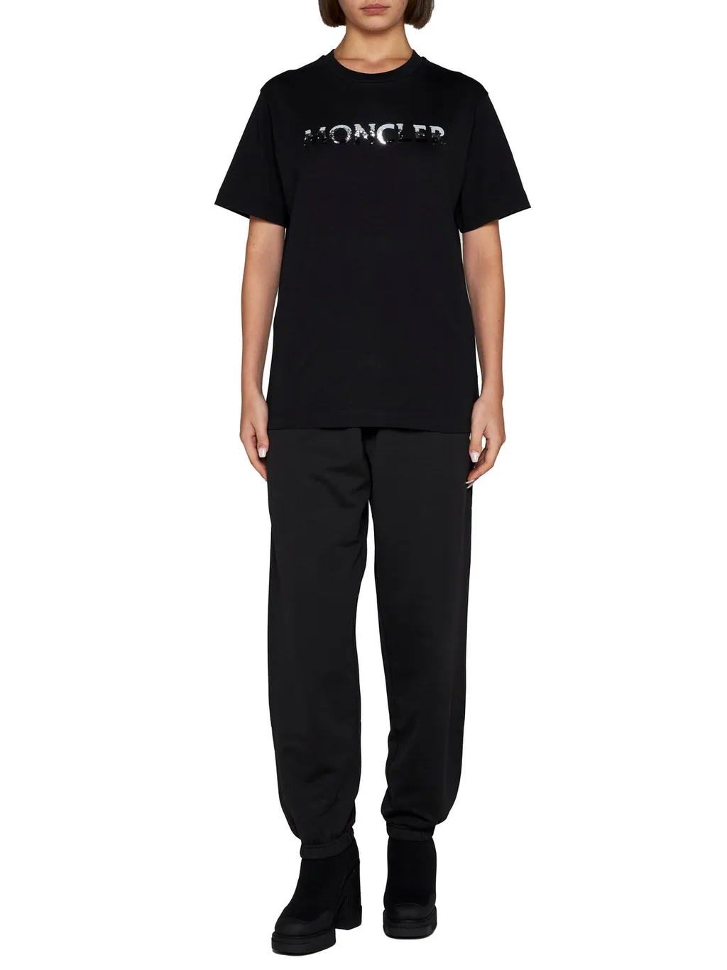 Moncler Logo Embellished Crewneck T-Shirt