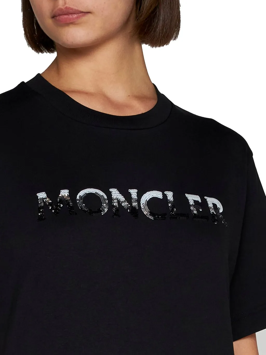 Moncler Logo Embellished Crewneck T-Shirt