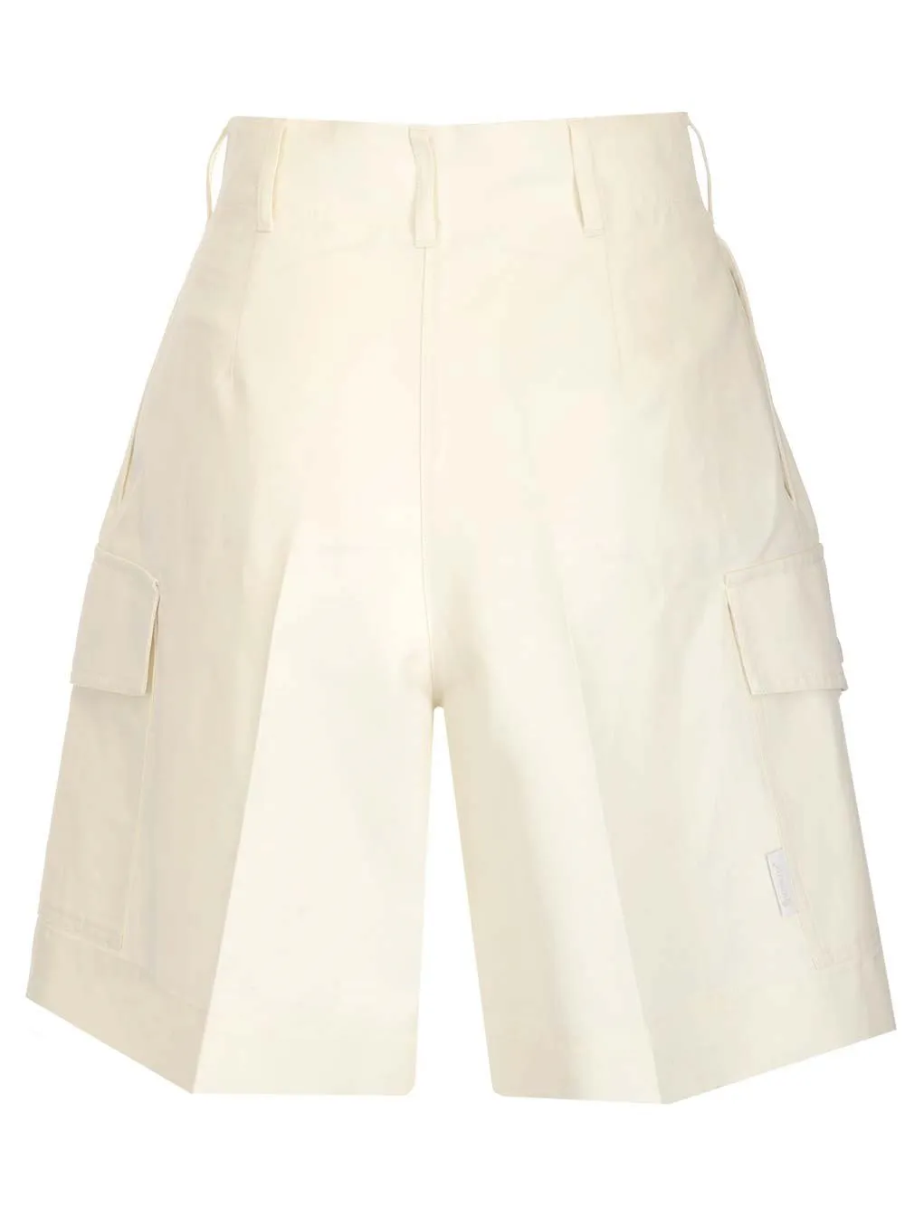 Moncler High Waist Straight Cut Shorts