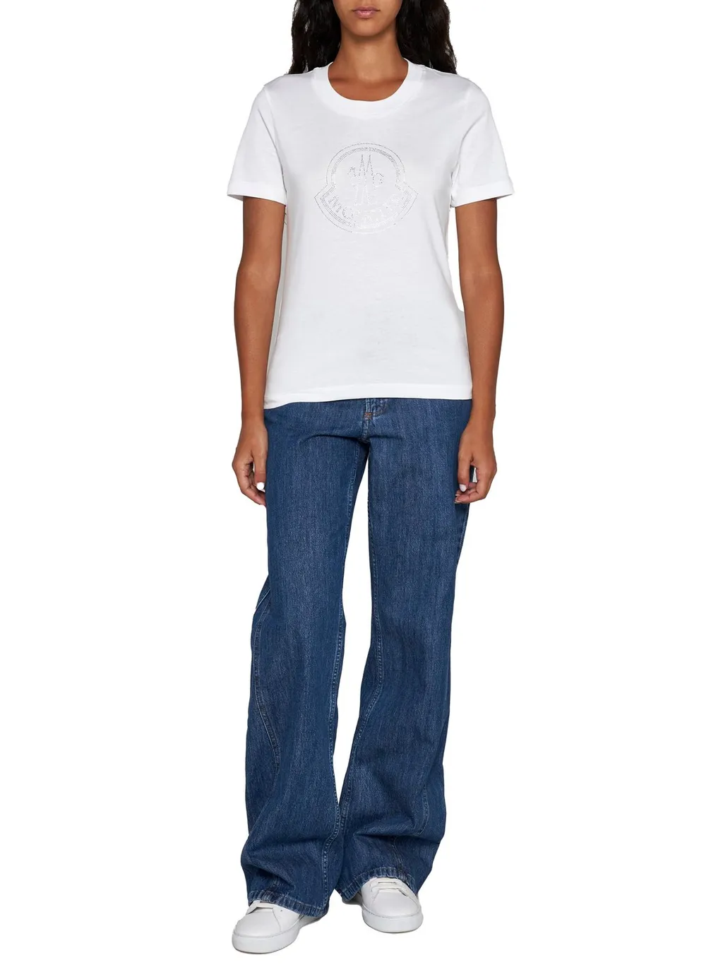 Moncler Logo Embellished Crewneck T-Shirt