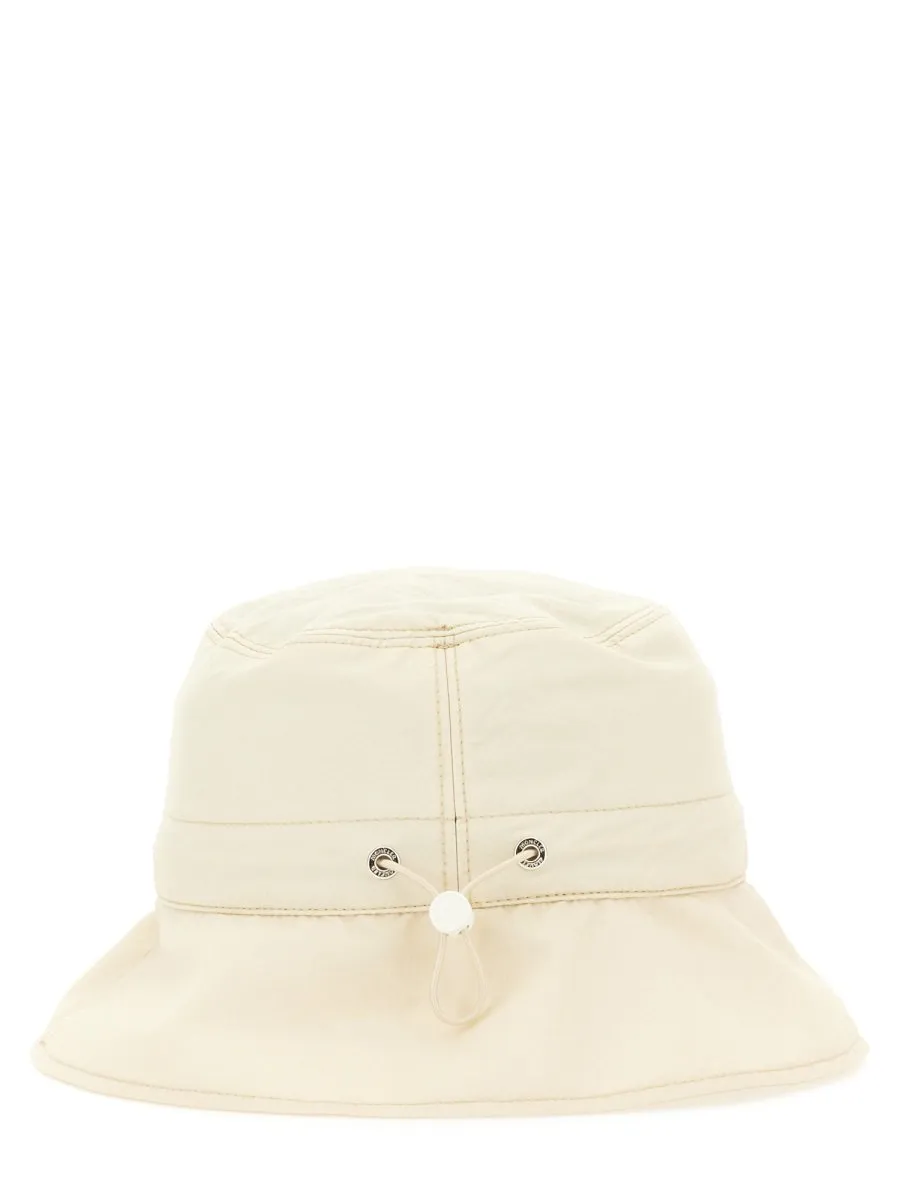 Moncler Logo Patch Wide Brim Bucket Hat