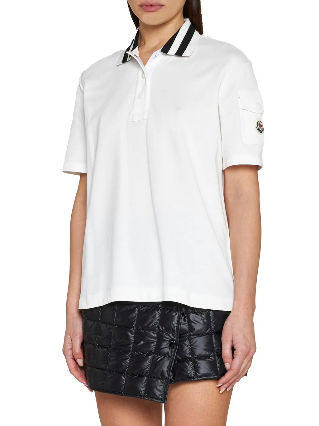 Moncler Logo Embroidered Short-Sleeved Polo Shirt
