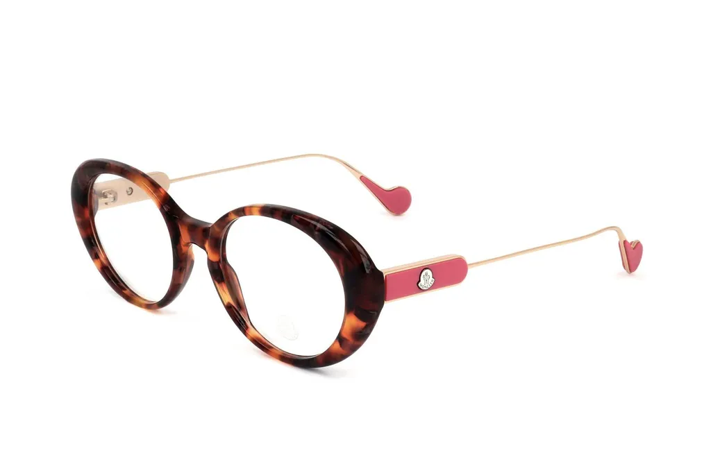 Moncler Eyewear Oval Frame Glasses