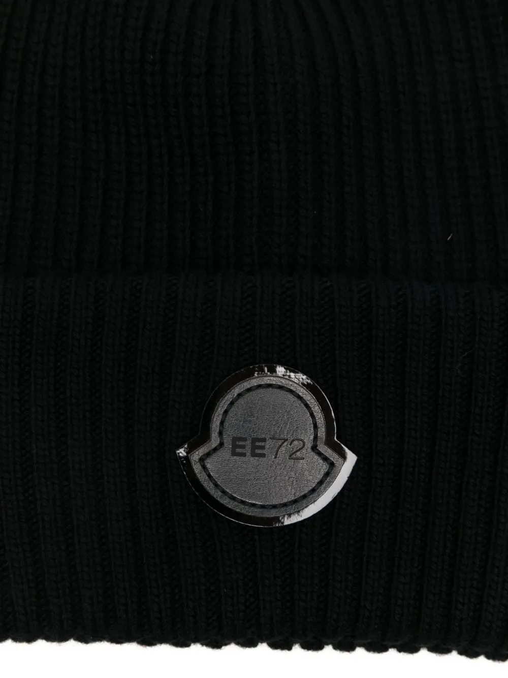 Moncler X Edward Enninful Logo Patch Knitted Beanie