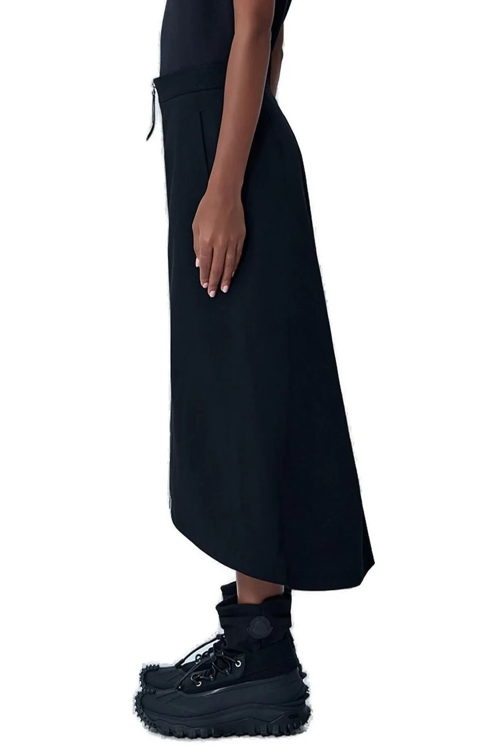 Moncler X Ee72 By Edward Enninful Gabardine Midi Skirt