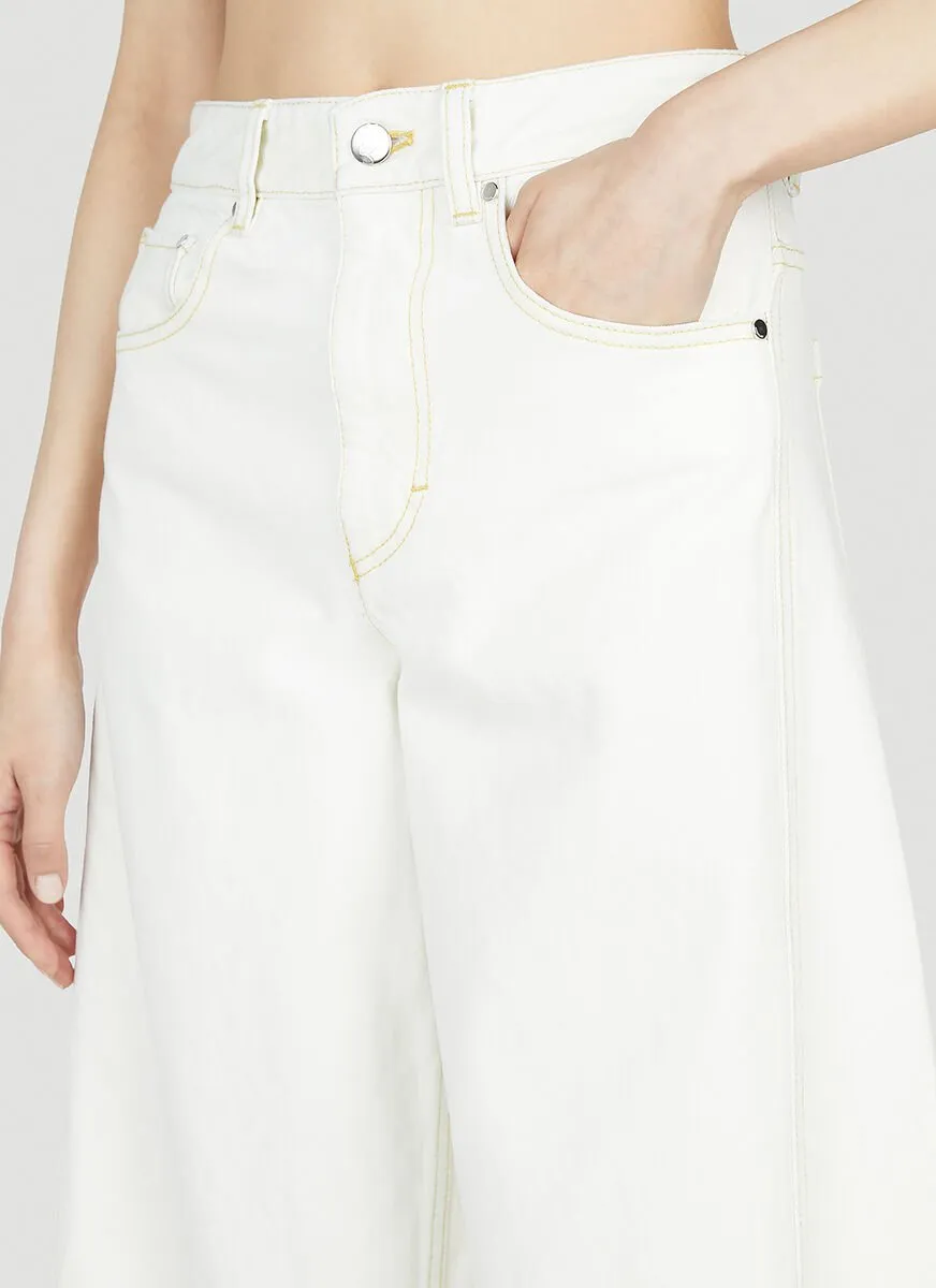 Moncler X Alicia Keys Bleached Denim Jeans