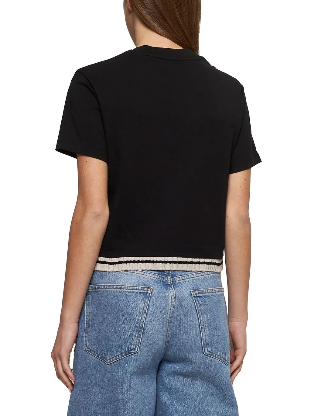 Moncler X Palm Angels Logo Patch Crewneck T-Shirt