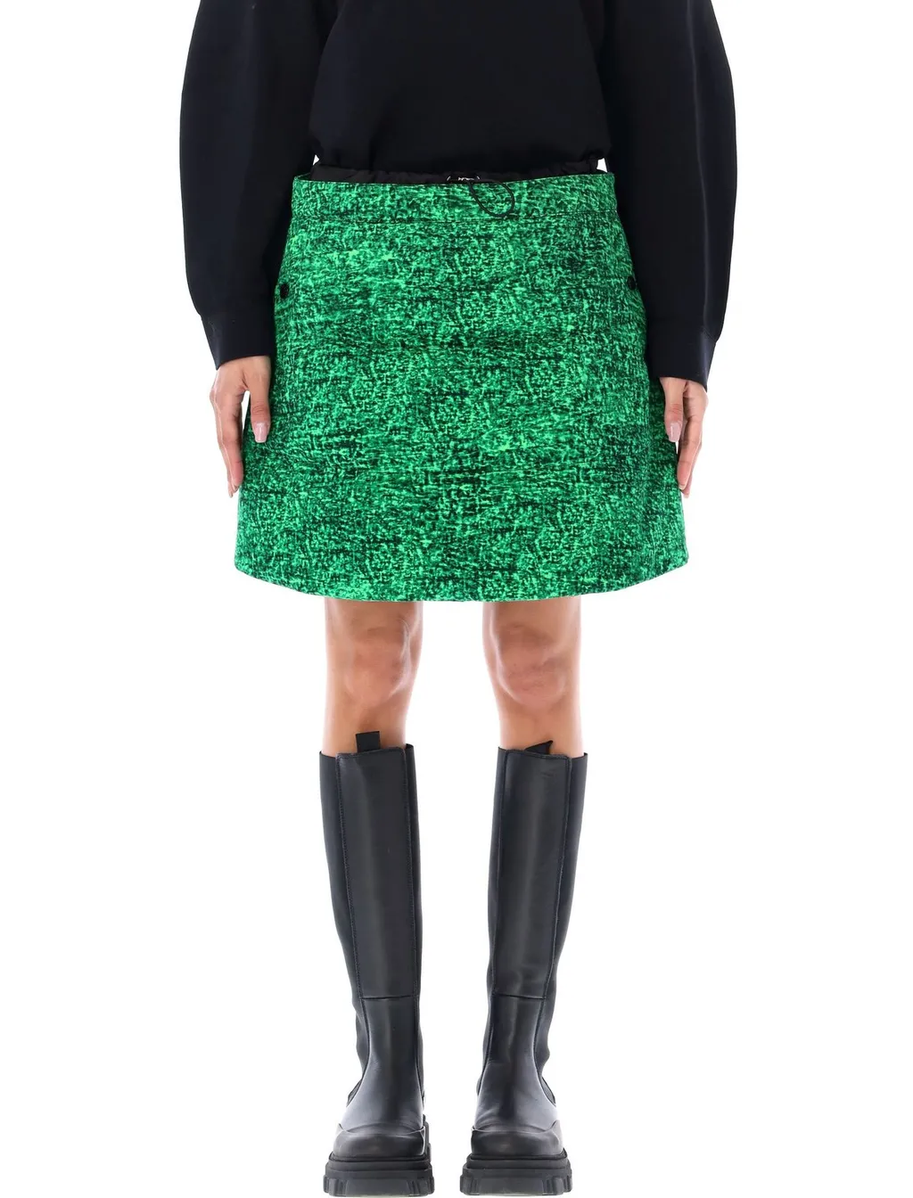 Moncler X Jw Anderson Padded Drawstring Mini Skirt