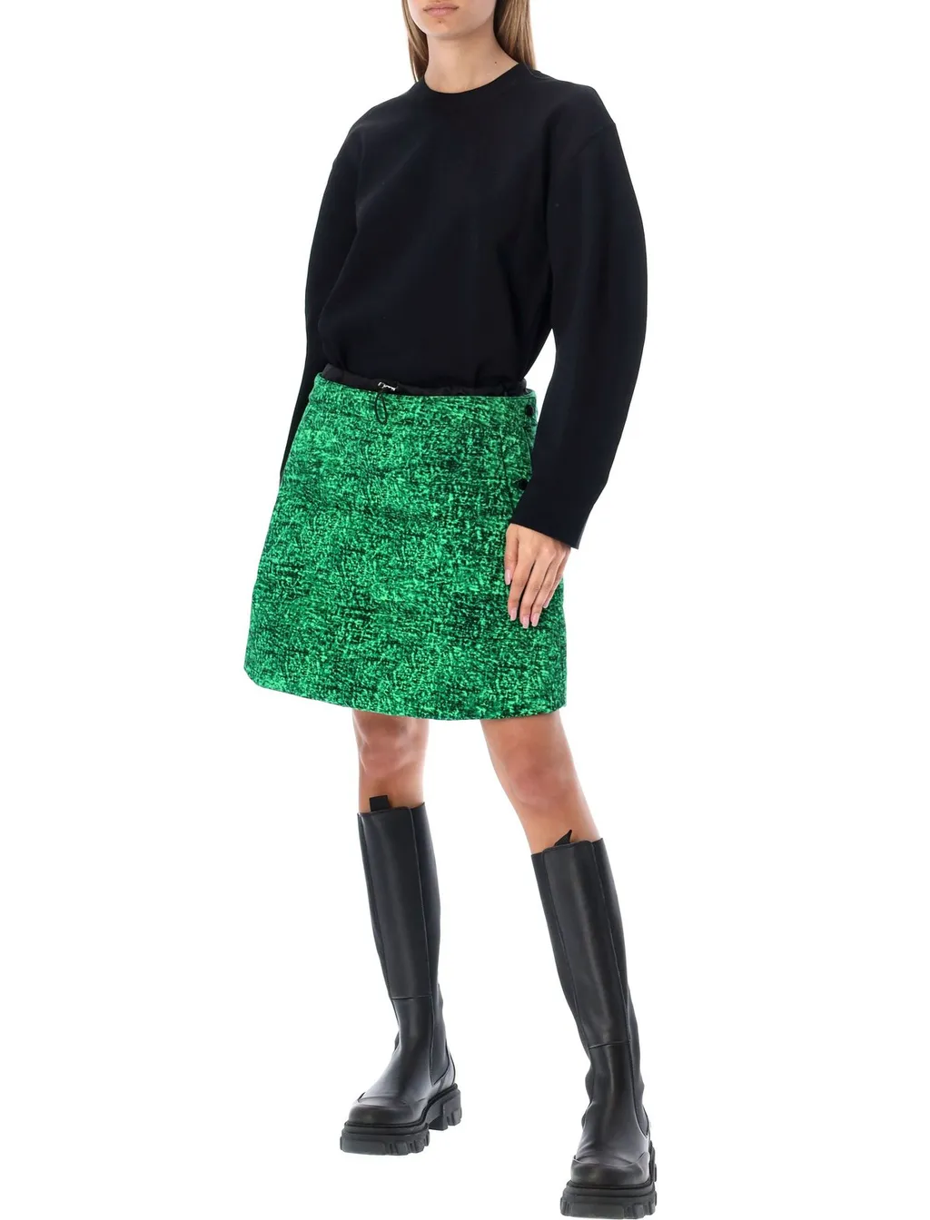 Moncler X Jw Anderson Padded Drawstring Mini Skirt