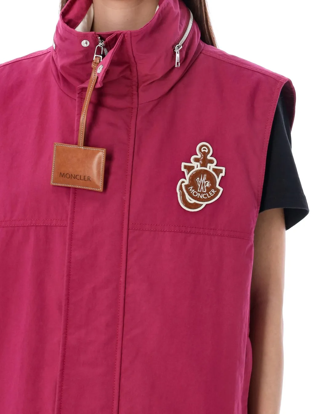 Moncler X Jw Anderson Logo Patch Sleeveless Jacket