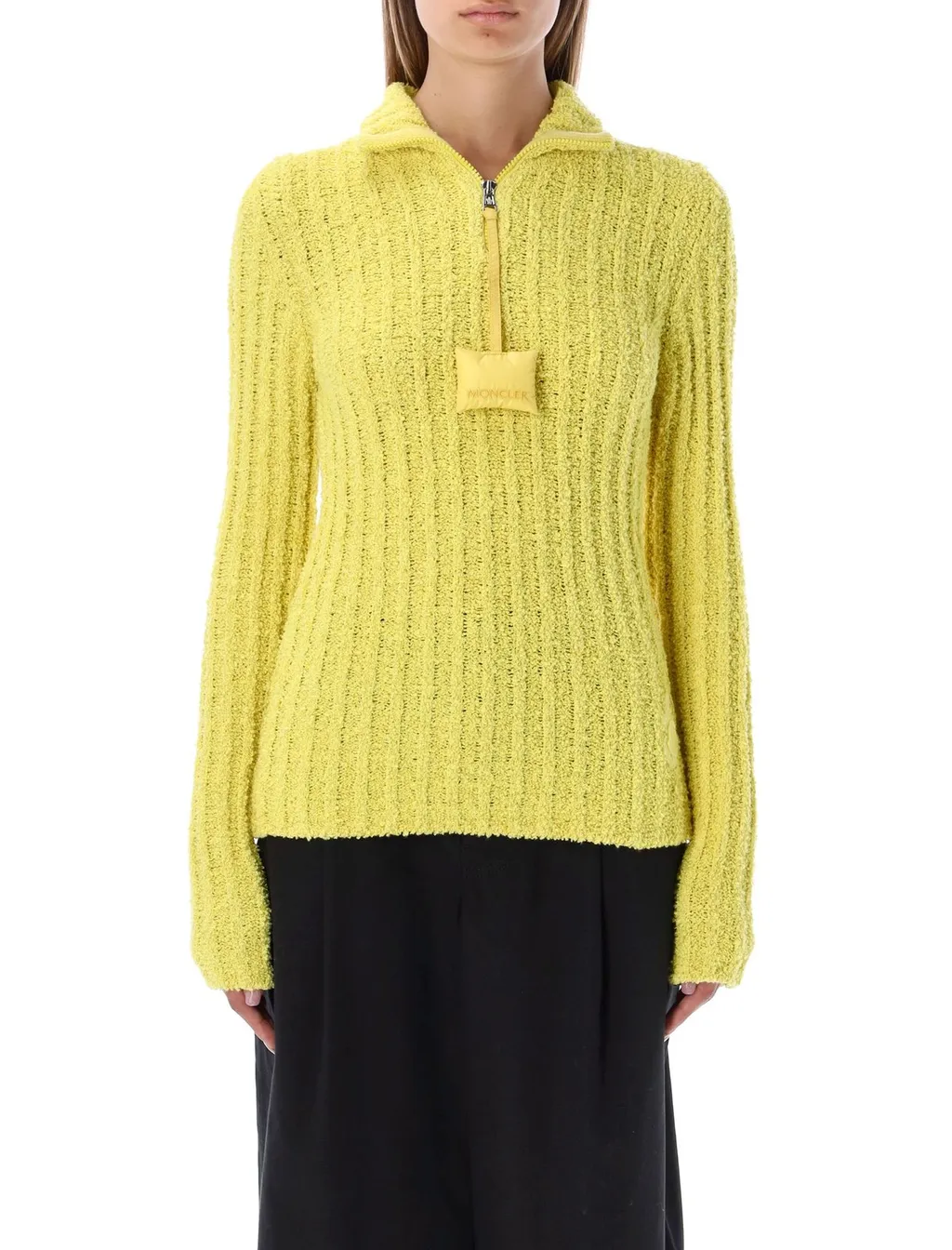 Moncler X Jw Anderson Half-Zipped Knitted Jumper