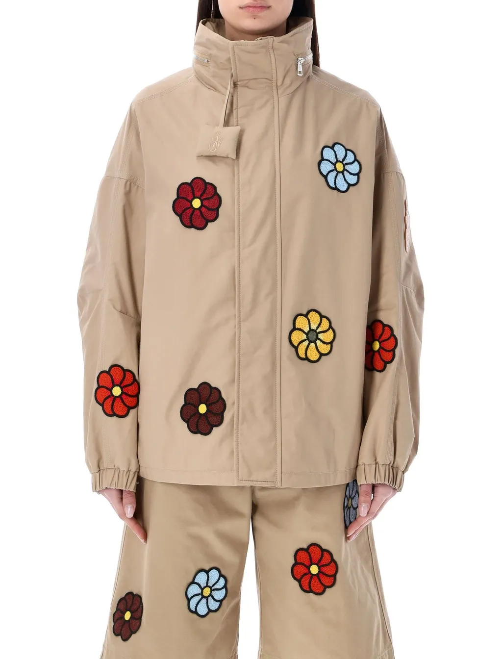 Moncler X Jw Anderson Floral Detailed Jacket
