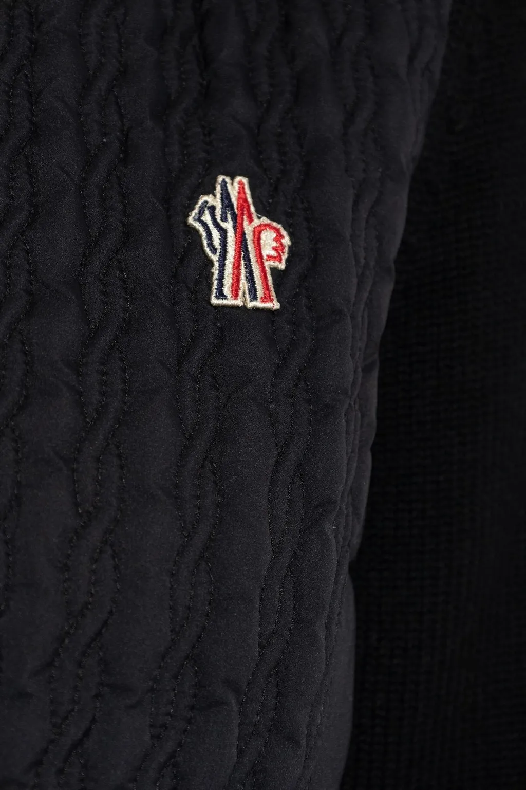 Moncler Grenoble High Neck Quilted Cardigan
