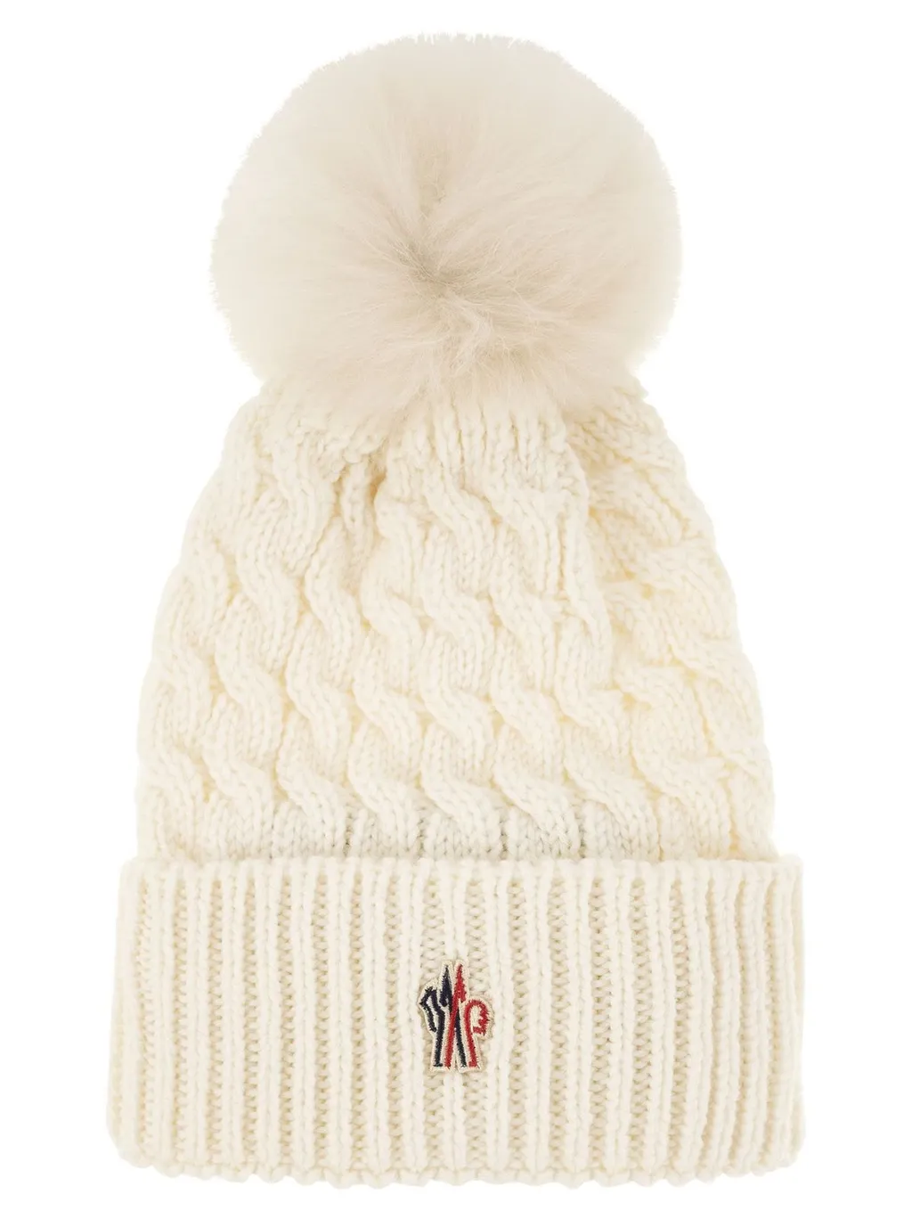 Moncler Grenoble Pompom Cable Knit Beanie
