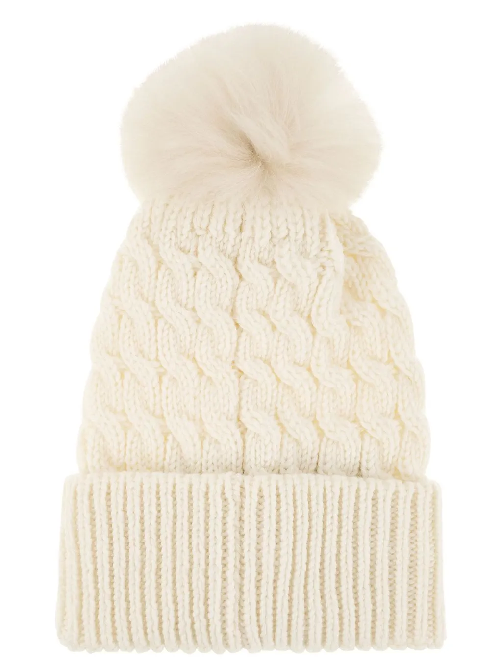 Moncler Grenoble Pompom Cable Knit Beanie